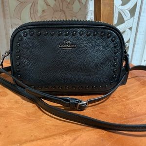 Coach Leather Studded Crossbody